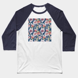 Abstract Watercolor Roses Baseball T-Shirt